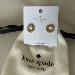 Kate Spade Gold Floral Stud Earrings